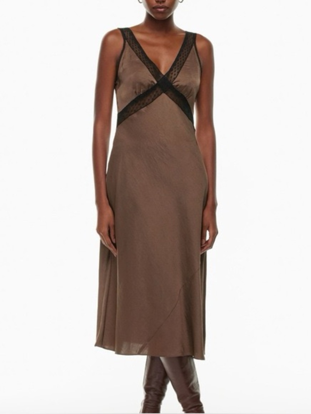 NWOT House of Harlow Maxi Slip Dress Size S